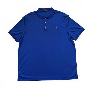 Ralph Lauren Polo Shirt Classic Fit Short Sleeve Cotton Royal Blue Men's Size XL